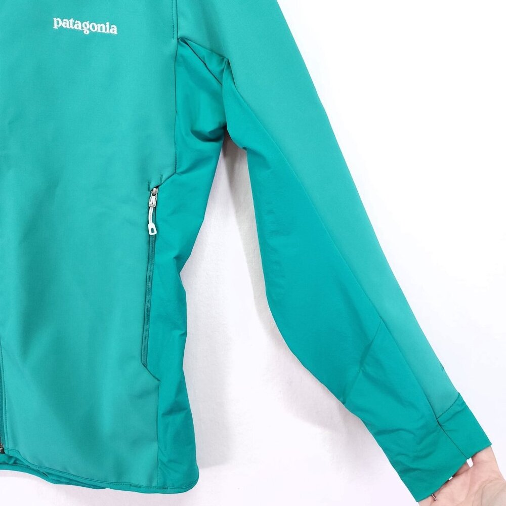 Patagonia Polartec Softshell Hoody Jacket Windbloc Grid Fleece Lined Medium - Picture 13 of 14